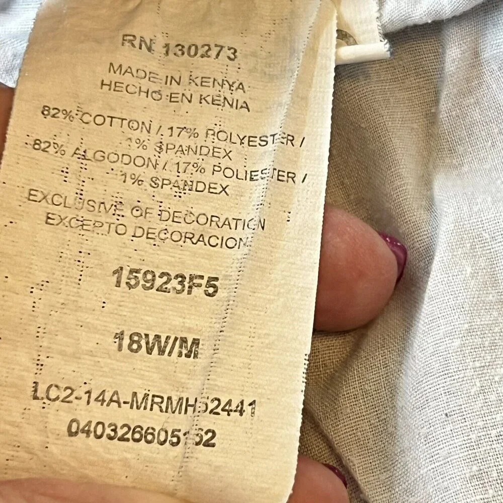 Lee Riders Mid Rise Denim Blue Short Womens Sz 18 M 5-Pocket Sparkle Details - Picture 4 of 10